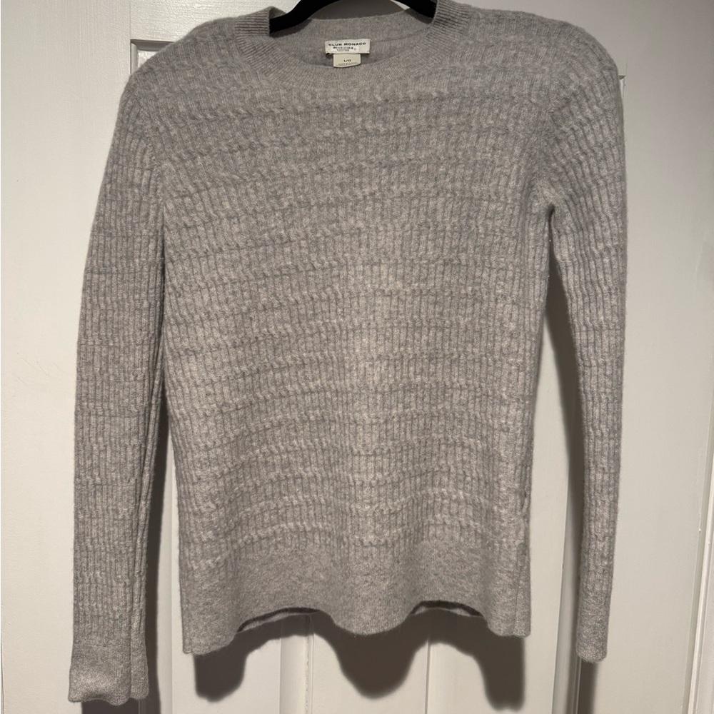 Club Monaco Gray Crew Neck Sweater